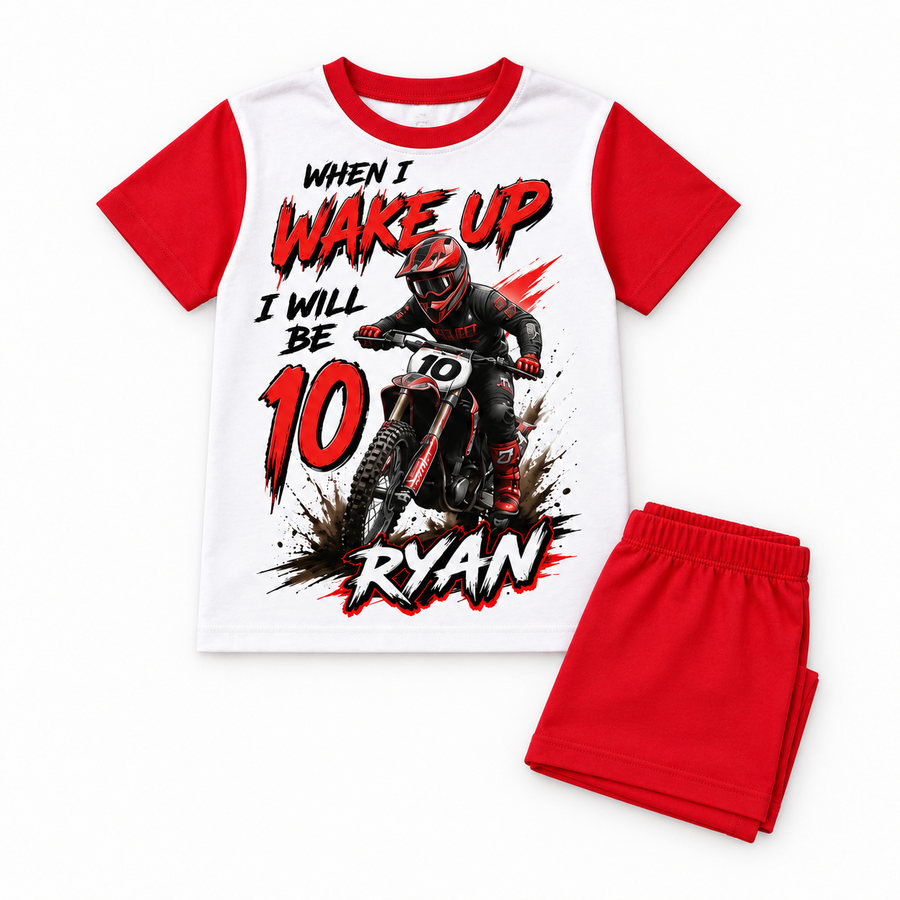 Boys Personalised Birthday Pyjamas