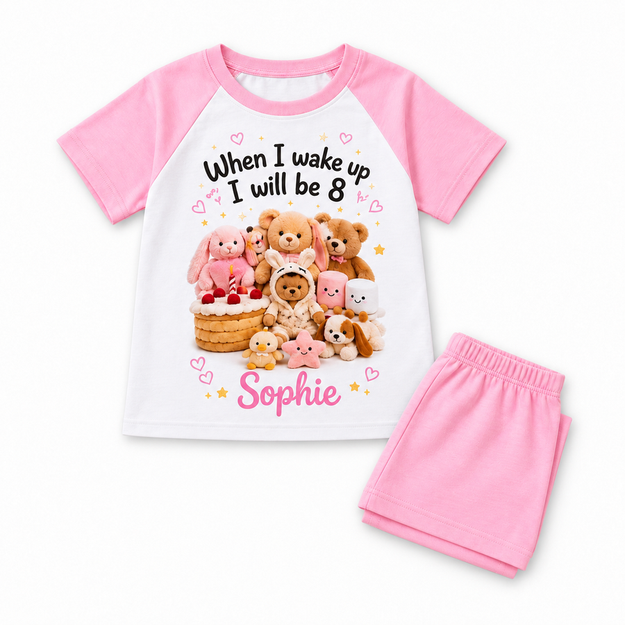 When I Wake Up Birthday Pyjamas – Personalised Name & Age