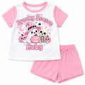 Pink Shorts Set girls Spooky Season personalised pyjamas